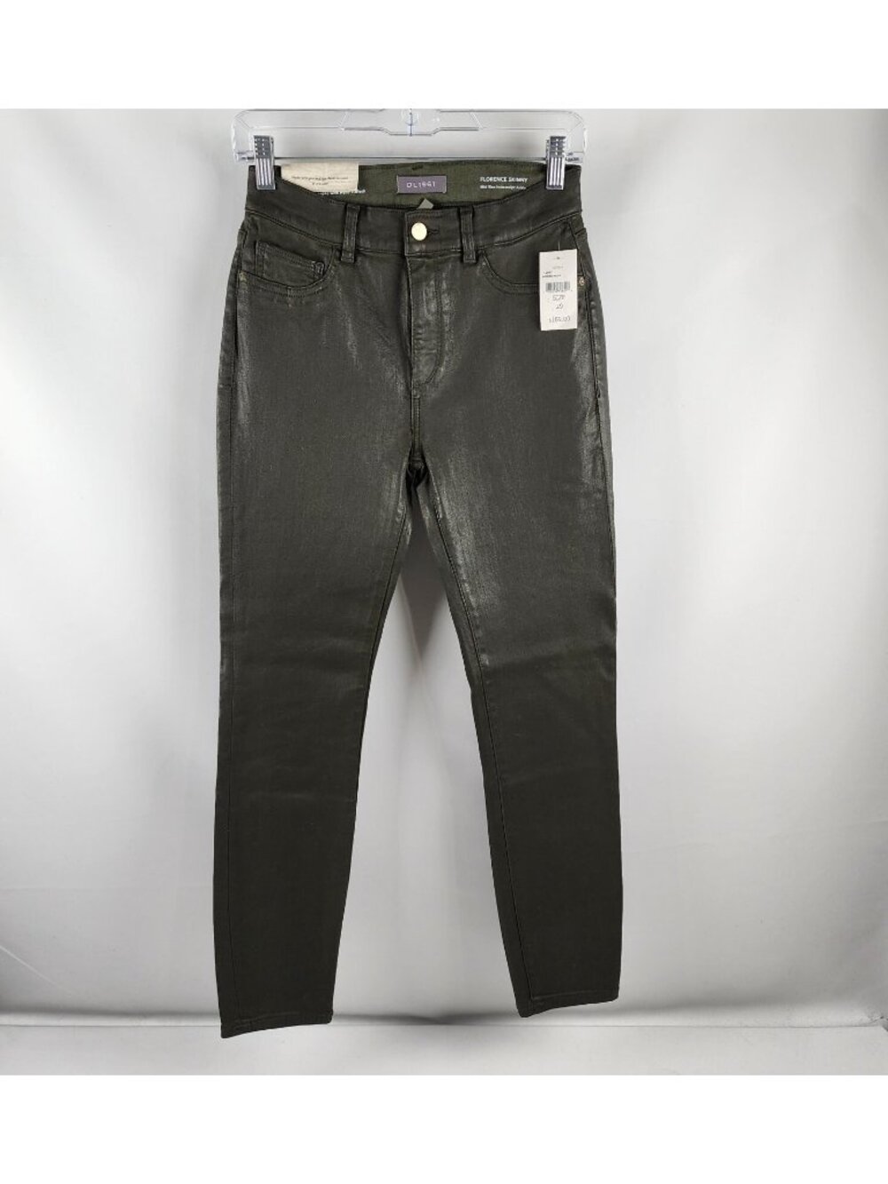 DL1961 Jeans Women 29x27 Winter Moss Green Florence Skinny DL Ultimate Ankle NWT